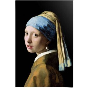 Reinders! Poster »Poster Das Mädchen mit dem Perlenohrgehänge Jan Vermeer«,... braun Größe