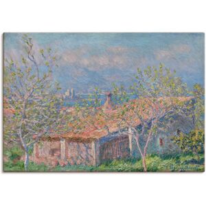 Artland Leinwandbild »Das Haus des Gärtners in Antibes. 1888«, Gartenbilder,... blau Größe