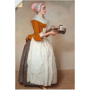 Artland Wandbild »Das Schokoladenmädchen. Um 1744/45«, Frau, (1 St.), als... naturfarben Größe