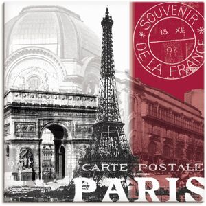Artland Wandbild »Paris«, Gebäude, (1 St.), als Alubild, Outdoorbild,... rot Größe