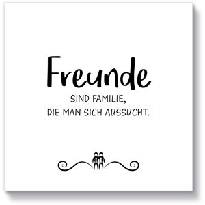 Artland Holzbild »Freunde I«, Sprüche & Texte, (1 St.) weiss Größe