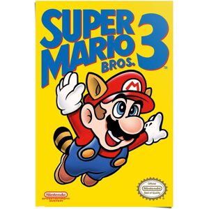 Reinders! Poster »Super Mario Bros 3 - NES cover« Gelb Größe