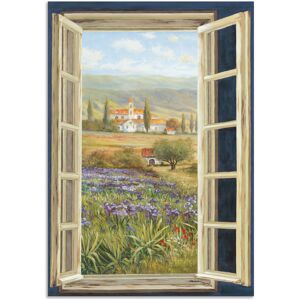 Artland Wandbild »Provence Fensterblick«, Bilder von Europa, (1 St.), als... grün Größe