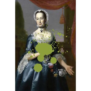 queence Acrylglasbild »Frau« grün Größe