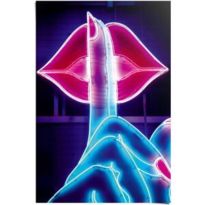 Reinders! Poster »Neon Lips«, (1 St.) mehrfarbig Größe