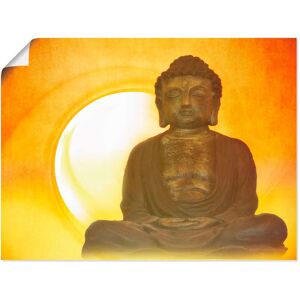 Artland Wandbild »Buddha 2«, Religion, (1 St.), als Leinwandbild, Poster,... orange Größe