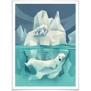 Wall-Art Poster »Polar Bear«, Tiere, (1 St.), Poster ohne Bilderrahmen bunt Größe