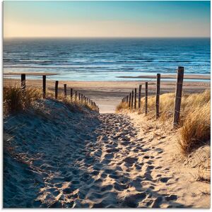 Artland Glasbild »Weg zum Nordseestrand Sonnenuntergang«, Strand, (1 St.), in... naturfarben Größe