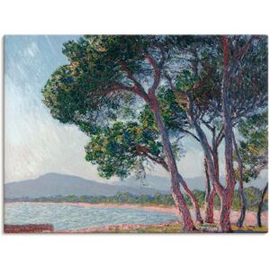 Artland Leinwandbild »Der Strand bei Juan-les-pins. 1888«, Gewässer, (1 St.),... blau Größe