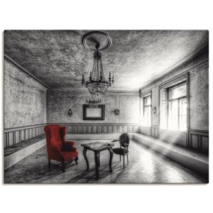 Artland Wandbild »Lost Place - Roter Sessel«, Architektonische Elemente, (1... schwarz Größe