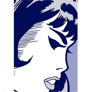 Komar Wandbild »Agent Black Widow«, (1 St.), Deutsches Premium-Poster... blau Größe