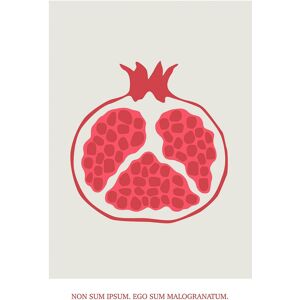 Komar Wandbild »Cultivated Pomegranate«, (1 St.), Deutsches Premium-Poster... rot Größe