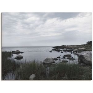 Artland Wandbild »Einsame Bucht am Meer«, Gewässer, (1 St.), als... grau Größe