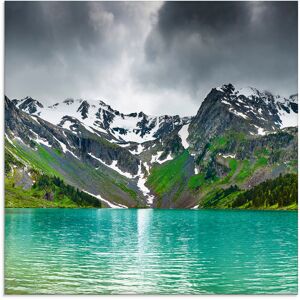 Artland Glasbild »Bergsee«, Berge, (1 St.), in verschiedenen Grössen grün Größe