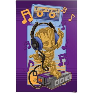 Reinders! Poster »Guardians of the Galaxy - groot cassette« Lila Größe