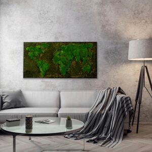 Bönninghoff Bild mit Rahmen »Moos«, Weltkarte, (1 St.), jedes Bild ein... grün Größe