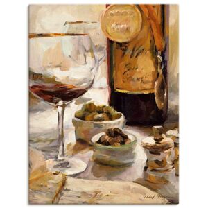 Artland Wandbild »Ausgezeichneter Wein«, Getränke, (1 St.), als Leinwandbild,... braun Größe