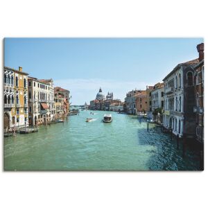 Artland Leinwandbild »Canale Grande Venedig bei Sonnenschein«, Italien, (1... blau Größe