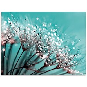 Artland Glasbild »Glitzernde Pusteblume I«, Blumen, (1 St.), in verschiedenen... blau Größe