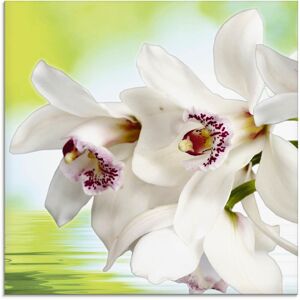 Artland Glasbild »Weisse Orchidee«, Blumen, (1 St.), in verschiedenen Grössen weiss Größe