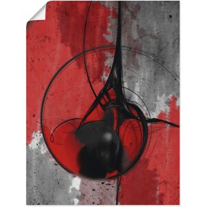 Artland Wandbild »Abstrakt in rot und schwarz«, Gegenstandslos, (1 St.), als... rot Größe