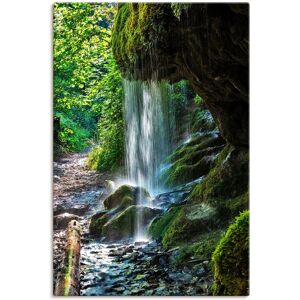 Artland Wandbild »Moosbedeckter Wasserfall«, Wasserfallbilder, (1 St.), als... grün Größe