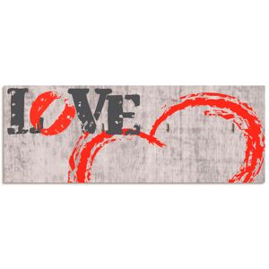 Artland Hakenleiste »Liebe ist...«, MDF grau Größe
