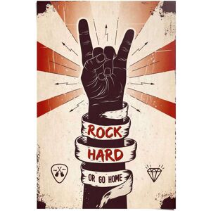 Reinders! Poster »Rock Hard«, (1 St.) braun Größe