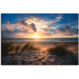 Artland Wandbild »Ostseestrand«, Strand, (1 St.), als Leinwandbild, Poster in... orange Größe