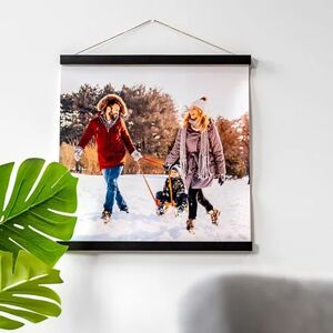 smartphoto Fotoposter mit magnetischer Posterleiste 60 x 60 cm Schwarz