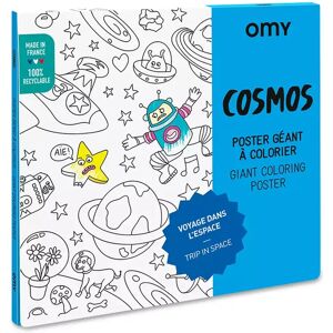 Omy - Poster Zum Ausmalen, Cosmos, 24.5x1.2x26.5cm, Multicolor