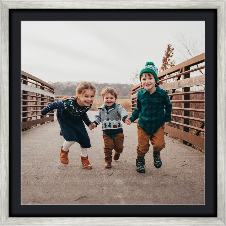 myposter Fotoabzug auf Hahnemühle im Holzrahmen gebürstet in silber im Format 28 x 21 cm