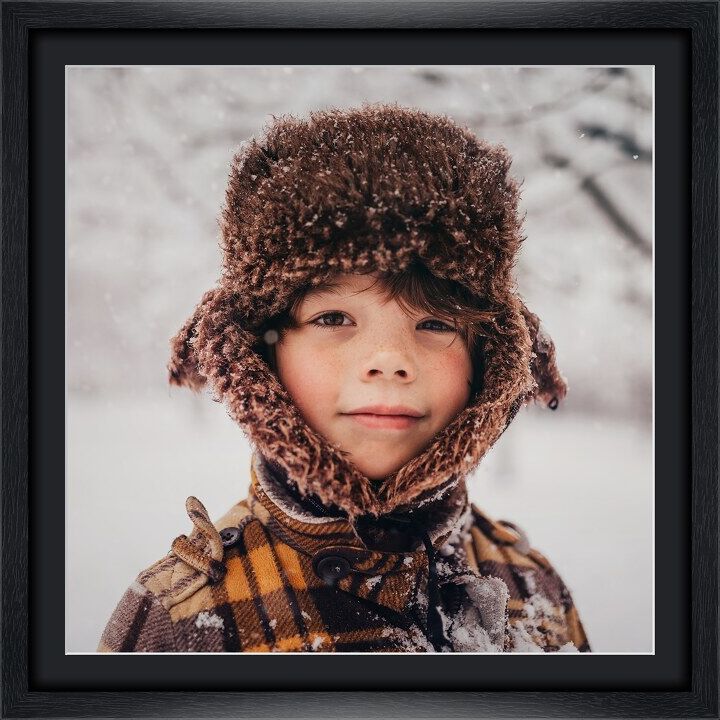 myposter Foto auf Künstlerpapier im Rahmen Holz gemasert in schwarz im Format 32 x 18 cm