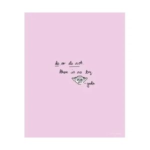 Komar Wandbild SW Quote Yoda Cute 40 x 50 cm