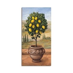 ARTland Leinwandbilder Wandbild Bild auf Leinwand Zitronenbaum Größe: 30x60 cm