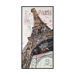 Kayoom Papier Wandbild Eiffelturm II 52cm x 102cm , ca. 3,5cm (L/T) x 52cm (B) x 102cm (H)
