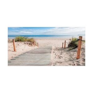 Weitere Deco-Canvas Bild - Dünenweg zum Strand 90 x 45 cm