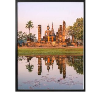 K&L WALL ART Feng Shui Poster Asiatische Fotografie Buddhistischer Tempel 80x100cm Wanddeko