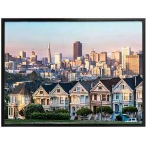 K&L WALL ART Skyline Poster Stadt Fotografie Skyline San Francisco 100x80cm Wanddeko Wandposter