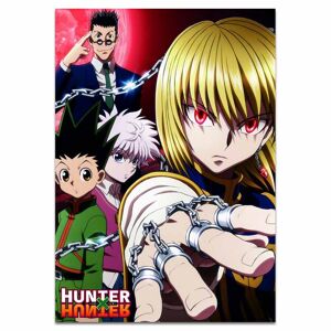 Aidegou28 Hunter X Hunter Anime Poster Classic Hot Anime Poster Art Seide Stoff Poster Print 12x18 20x30 Zoll Wandkunst Bild Dekor