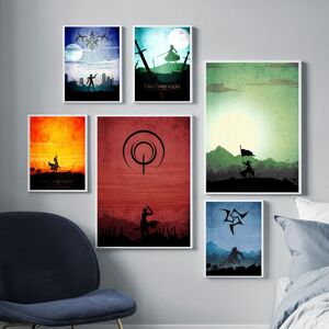 Aidegou4 Hd Drucke Leinwand Malerei Moderne Anime Fate/stay Night Nordic Poster Wand Aufkleber Bilder Modulare Kunst Wohnzimmer Hause Decor Kein Rahmen