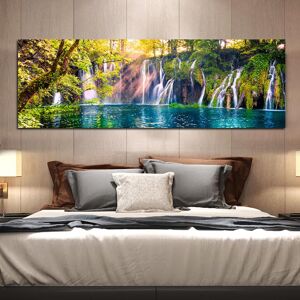 Aidegou2 Moderne Große Landschaft Herbst Natur Grüner Baum Leinwand Malerei See Poster Und Drucke Wandbilder Für Schlafzimmer Home Decor Kein Rahmen