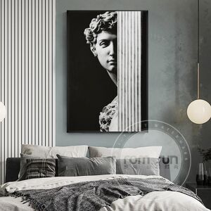 Iaidegou-10 Abstrakte Kreative David Gips Statue Leinwand Malerei Mode Poster Und Druck Für Wohnzimmer Studio Gang Buchladen Home Decor