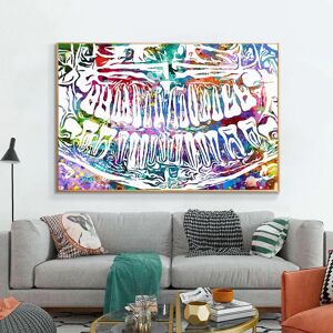 Aidegou23 Bunte Zahn Lachen Dental Kunst Zahnarzt Leinwand Malerei Moderne Kunst Wand Bild Drucke Für Medizinische Ausbildung Home Decor Cuadros