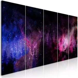 Artgeist Wandbild - Deer Galaxy (5 Parts) Narrow