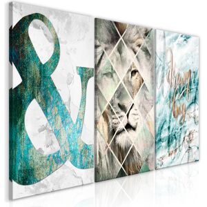 Artgeist Wandbild - Lion Dreams (3 Part)