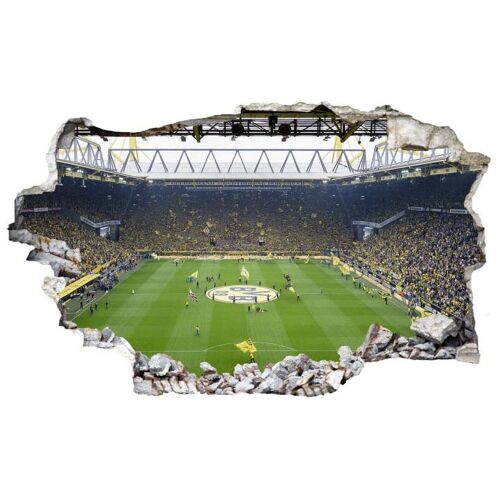 Wall-Art Wandtattoo WALL-ART „Borussia Dortmund Fan Choreo“ Wandtattoos Gr. B/H/T: 80 cm x 49 cm x 0,1 cm, bunt (mehrfarbig) Wandtattoos Wandsticker