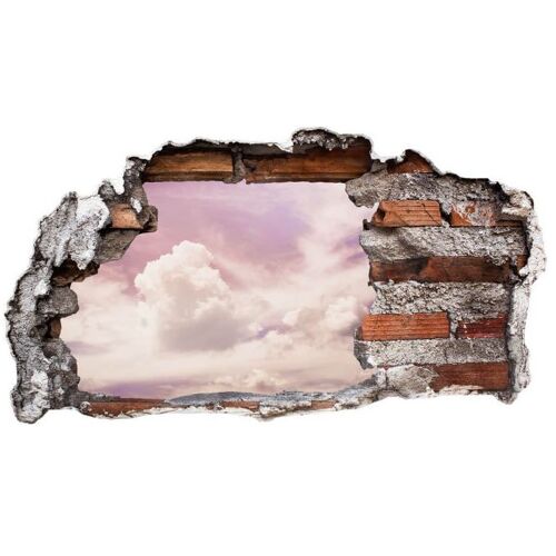 Wall-Art Wandtattoo WALL-ART „Lila Wolken Sticker 3D Himmel“ Wandtattoos Gr. B/H/T: 80 cm x 40 cm x 0,1 cm, bunt (mehrfarbig) Wandtattoos Wandsticker