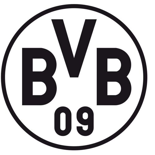 Wall-Art Wandtattoo WALL-ART „BVB Borussia Schriftzug mit Logo“ Wandtattoos Gr. B/H/T: 60 cm x 60 cm x 0,1 cm, schwarz Wandtattoos Wandsticker