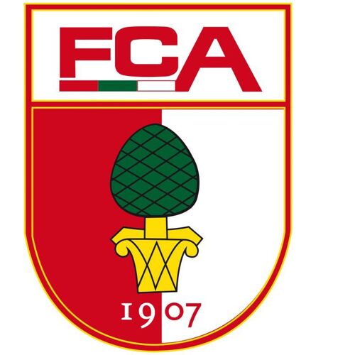 Wall-Art Wandtattoo WALL-ART „Fußball FC Augsburg Logo“ Wandtattoos Gr. B/H/T: 61 cm x 80 cm x 0,1 cm, bunt (mehrfarbig) Wandtattoos Wandsticker